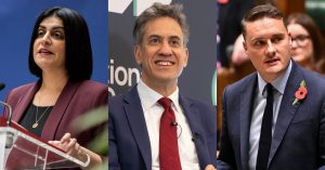 Shabana Mahmood, Ed Miliband and Wes Streeting