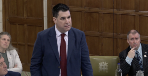 A photo of Richard Burgon MP, leading a debate on banning second jobs for MPs