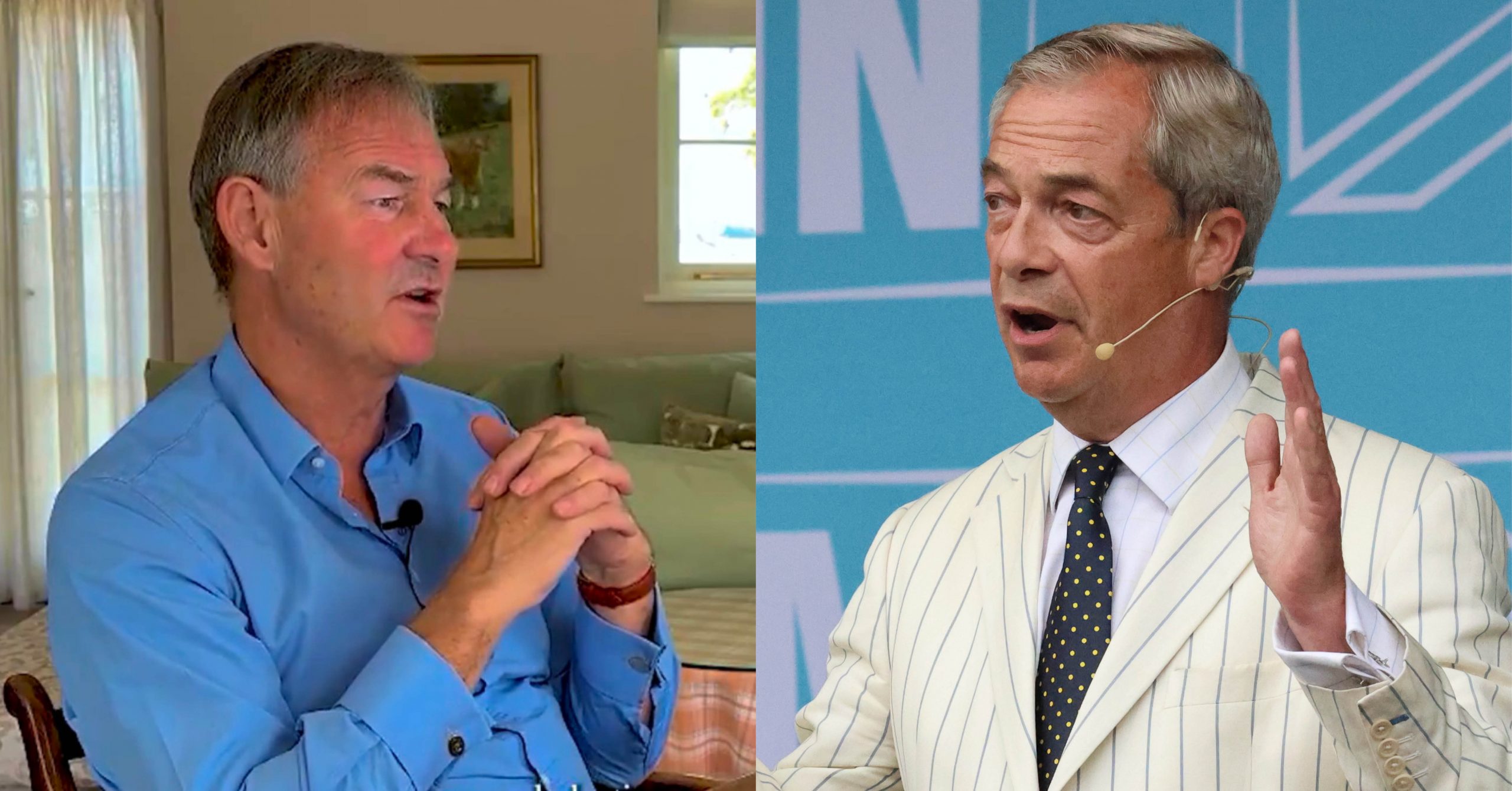 Rupert Lowe and Nigel Farage