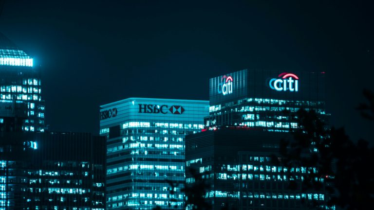 A photo of Canary Wharf