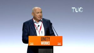 ASLEF general secretary speaking at TUC Congress