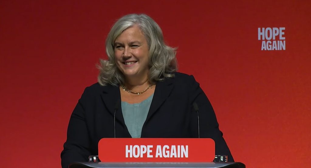 Heidi Alexander speaking at Labour conference