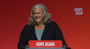 Heidi Alexander speaking at Labour conference