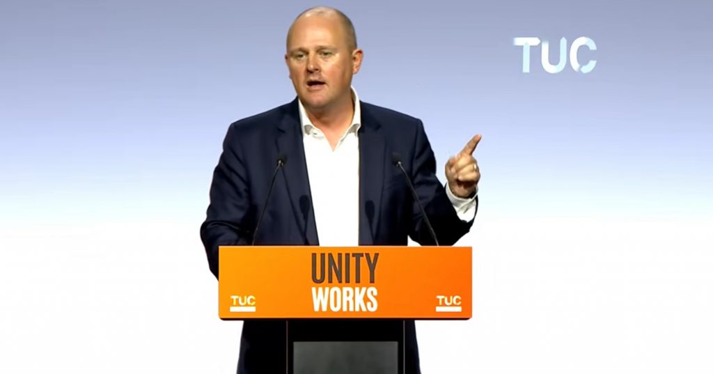 TUC General Secretary speaking at 2026 TUC Congress