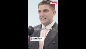 A photo of Reform council leader George Finch