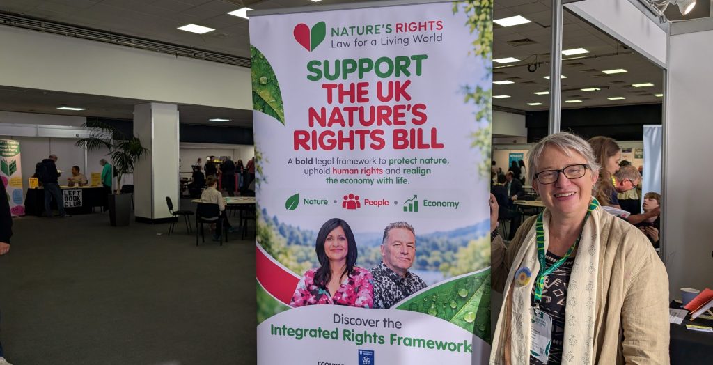 A photo of Natalie Bennett at Green Party conference