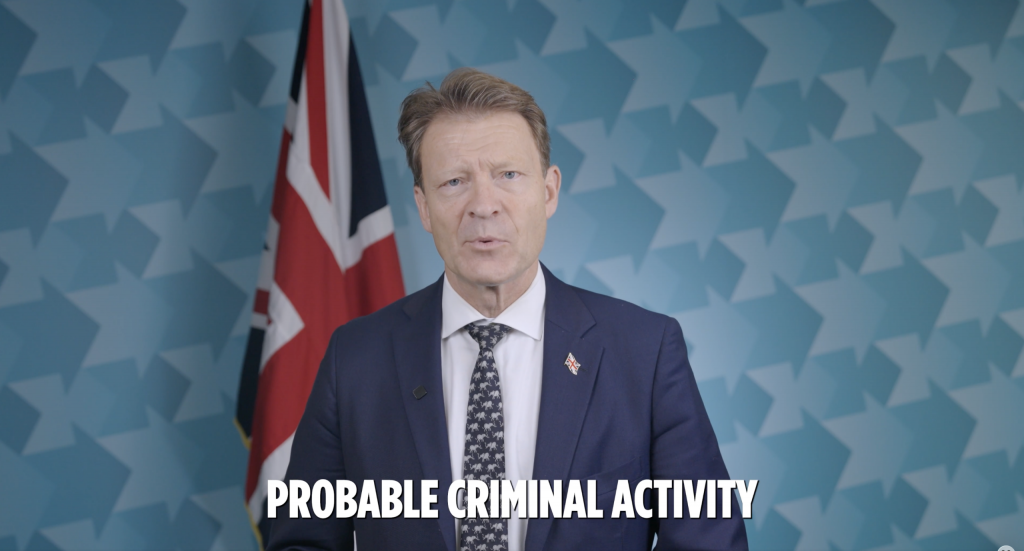 A photo of Reform's deputy leader Richard Tice